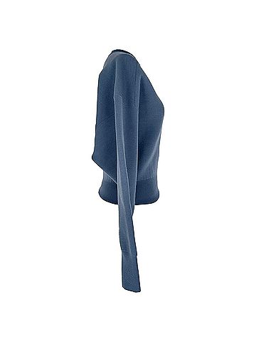 Acne Acne Studios Knitted Sweater in Blue Polyester (view 2)