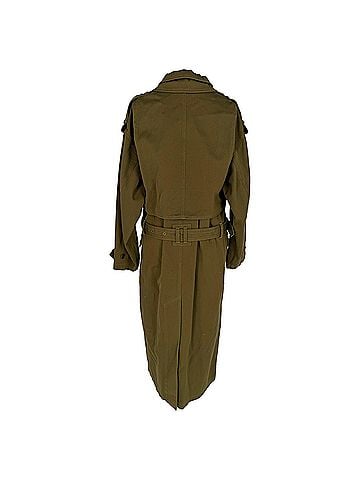 Isabel Marant Isabel Marant Tadao Trench Coat in Khaki Cotton (view 2)