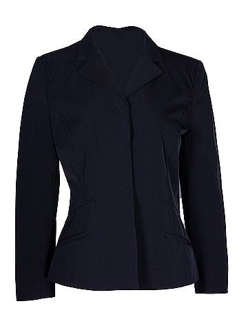 Prada Prada Single-Breasted Blazer in Black Polyester (view 1)
