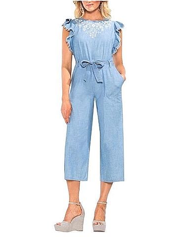 Vince Camuto Chambray Jumpsuit Casual Pants (view 2)