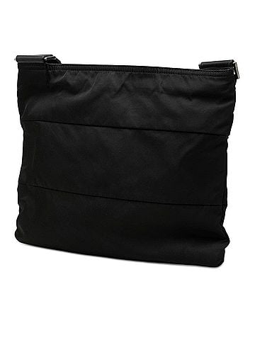 Prada Prada Triangle Logo Plate Crossbody Shoulder Bag, Black Nylon, Women's PRADA (view 2)