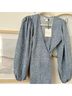 Glamorous Polka Dots Blue White Casual Dress Size 2 - photo 5