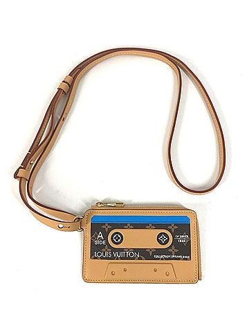 Louis Vuitton LOUIS VUITTON M14066 Monogram Porte Cartes LV Tape Cassette Wallet, Coin Purse, Card Case, L-shaped Zipper, Canvas, Brown (view 1)