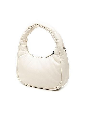 Prada Prada Triangle Logo Plate Handbag Shoulder Bag 2WAY 1BA384 White Padded Nappa Leather Women's PRADA (view 2)
