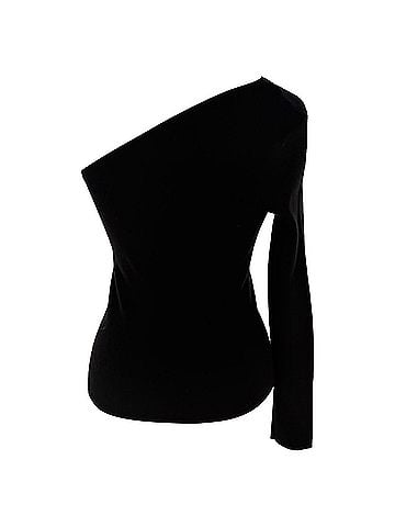 Michael Kors Michael Kors One Shoulder Sweater in Black Cashmere (view 1)