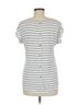 Papermoon Stripes White Black Short Sleeve Blouse Size M - photo 2
