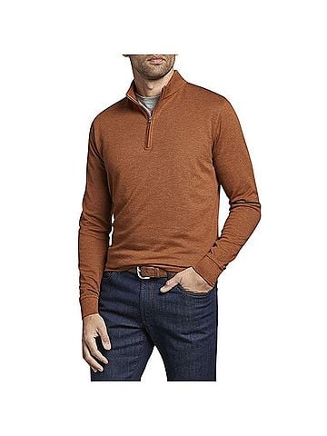 PETER MILLAR Crown Comfort Interlock Pullover Sweater (view 2)