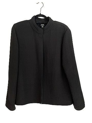 Eileen Fisher textured standup collar Jacket (view 1)