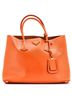 Prada 100% Leather Orange Cuir Double Tote Saffiano Leather Medium One size - photo 1