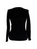 Alaïa 100% Wool Black Alaïa V Neck Sweater in Black Wool Size 10 - photo 1