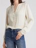 Treasure & Bond 100% Polyester Ivory Blouse Size XS - photo 3