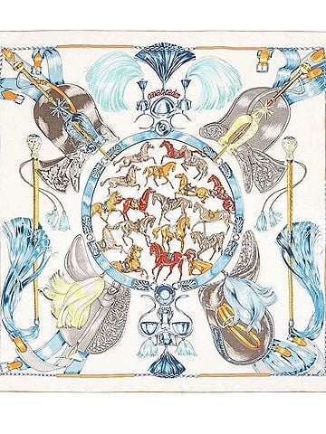 Carolina Lemke Equestrian Silk Scarf (view 1)