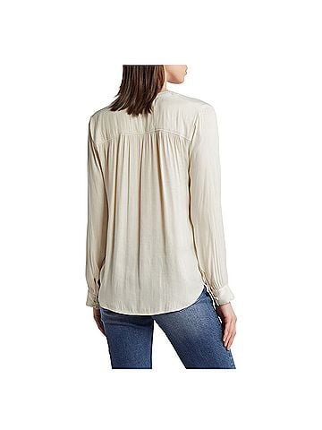 Treasure & Bond Drapey Long Sleeve Top Blouse (view 2)