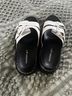 Madden Girl Black White Sandals Size 11 - photo 4