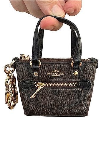 Coach Mini Gallery Bag Charm Coin Purse (view 1)