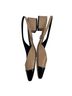 Veronica Beard 100% Leather Solid Black Tan Heels Size 9 1/2 - photo 5