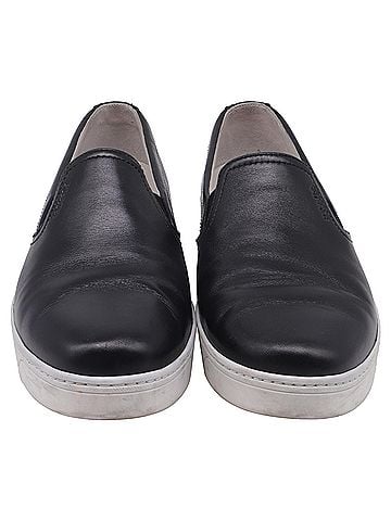 Prada Prada Sport Slip-On Sneakers in Black Leather (view 2)
