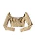 Princess Polly Tan Short Sleeve Blouse Size 4 - photo 1