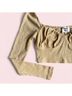 Princess Polly Tan Short Sleeve Blouse Size 4 - photo 4