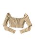 Princess Polly Tan Short Sleeve Blouse Size 4 - photo 2