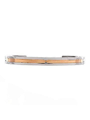 Bvlgari B.Zero1 Cuff Bracelet Stainless Steel and 18K Rose Gold (view 1)
