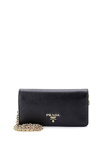 Prada Wristlet Wallet on Chain Saffiano Leather Mini (view 1)