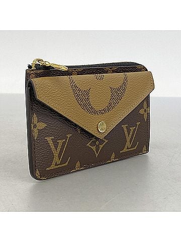 Louis Vuitton Louis Vuitton Monogram Reverse Portecart Recto Verso Wallet/Coin Case M81303 Brown Women's (view 2)