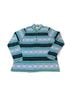 L.L.Bean 100% Polyester Print Blue Green Pullover Sweater Size L - photo 5