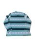 L.L.Bean 100% Polyester Print Blue Green Pullover Sweater Size L - photo 11