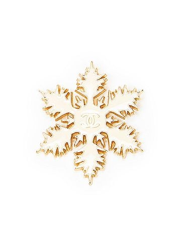 Chanel CC Snowflake Brooch (view 1)