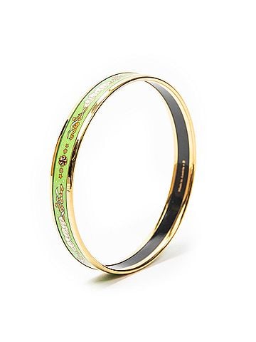 Hermes Leather Goods Enamel Bangle PM (view 1)