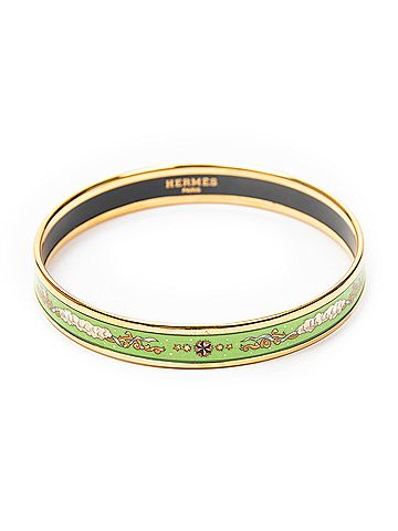 Hermes Leather Goods Enamel Bangle PM (view 2)