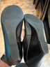 Tory Burch 100% Leather Black Wedges Size 7 - photo 3