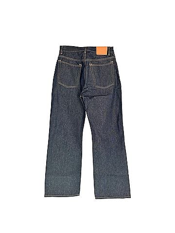 Acne Acne Studios Straight-Leg Jeans in Dark Blue Cotton (view 2)