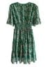 Max Studio 100% Polyester Floral Green Casual Dress Size S - photo 2