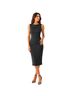 Kay Unger Jacquard Solid Black Cocktail Dress Size 10 - photo 1