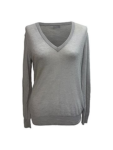 Joseph Joseph V-Neck Sweater in Grey Cashmere (view 1)
