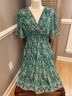 Max Studio 100% Polyester Floral Green Casual Dress Size S - photo 9