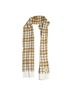Timberland 100% Acrylic Plaid White Brown Scarf One size - photo 1