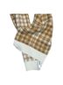 Timberland 100% Acrylic Plaid White Brown Scarf One size - photo 5