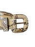 WCM New York 100% Snakeskin Animal Print Snake Print Belt Size L - photo 2
