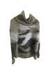 Aqua Camo Black Green Gray Turtleneck Sweater Size M - photo 1