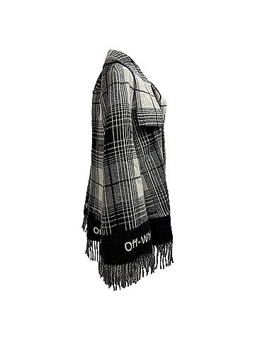 OFF-WHITE Off-White Blanket Plaid Cape in Multicolor Wool (view 2)