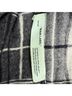 OFF-WHITE 100% Wool Multi Color Off-White Blanket Plaid Cape in Multicolor Wool Size 6 - photo 4