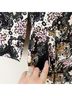 A.L.C. 100% Silk Floral Black White Pink Orange Green Cocktail Dress Size 0 - photo 6