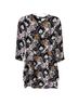 A.L.C. 100% Silk Floral Black White Pink Orange Green Cocktail Dress Size 0 - photo 5