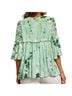 Sacred Threads 100% Viscose Floral Green Multi Color Blouse Size M - photo 2