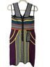 BCBGMAXAZRIA Graphic Multi Color Cocktail Dress Size M - photo 2