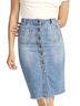 Marine Layer 100% Cotton Blue Denim Skirt Size 8 - photo 1