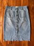 Marine Layer 100% Cotton Blue Denim Skirt Size 8 - photo 3
